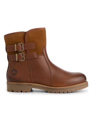 Leder-Boots "Elva" in Hellbraun