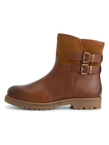 Leder-Boots "Elva" in Hellbraun