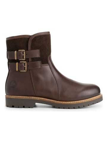 Leren boots "Elva" bruin