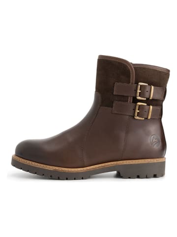Leren boots "Elva" bruin