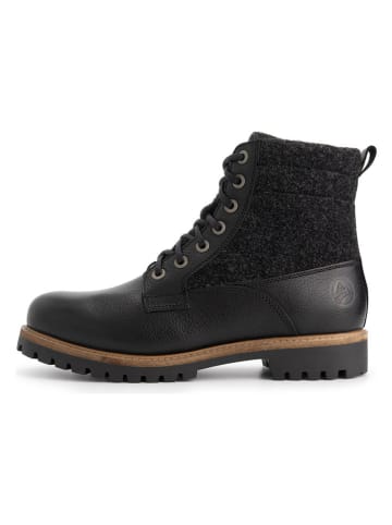 Leder-Boots "Enningdal" in Schwarz