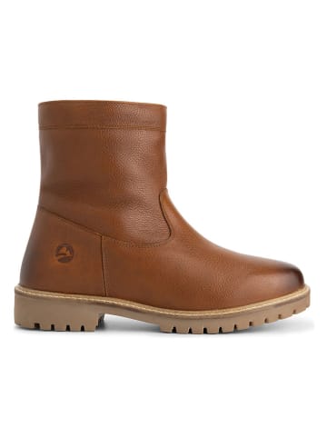 Leder-Boots "Fyresdal" in Hellbraun