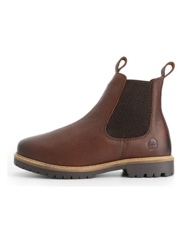 Leren chelseaboots "Romstad" bruin