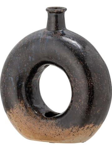 Vase "Baldvin" in Braun - (B)18 x (H)19,5 cm