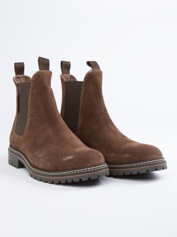 Leren chelseaboots bruin