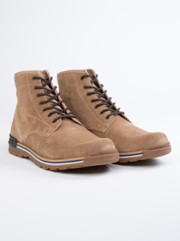 Leren boots beige