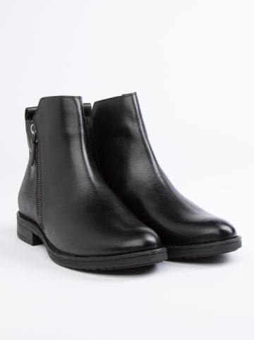 Leder-Boots in Schwarz