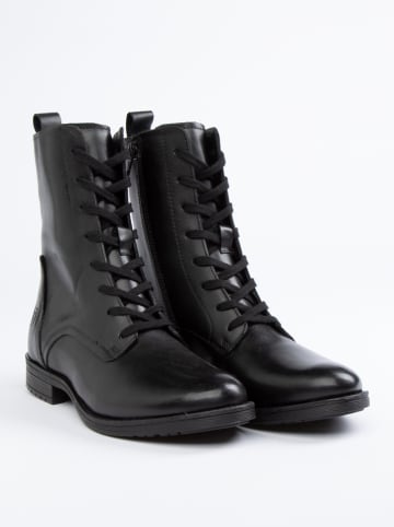 Leder-Boots in Schwarz