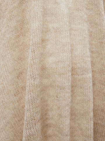 Poncho "Milena" in Beige - (L)168 x (B)55 cm