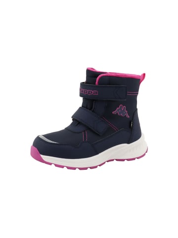 Winterboots "Ruth" donkerblauw/roze