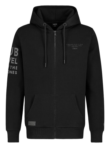 Sweatjacke "Nik" in Schwarz