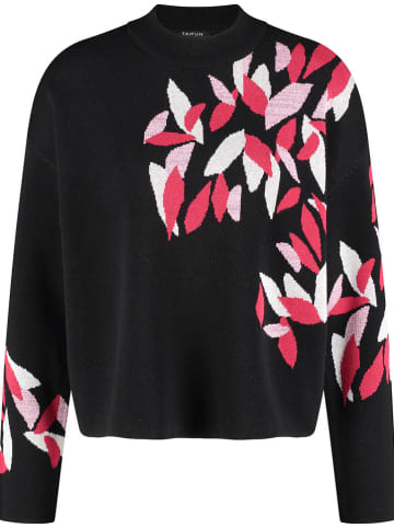 Pullover in Schwarz/ Pink
