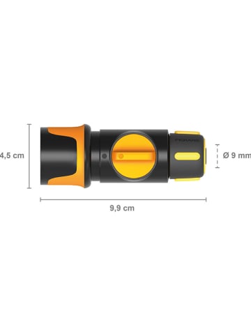 Schlauchanschluss "QuickHoseConn" in Schwarz/ Orange