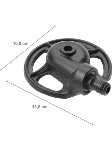 Gartensprinkler in Schwarz