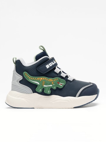 Sneakers "T-Rex" in Dunkelblau/ Grün