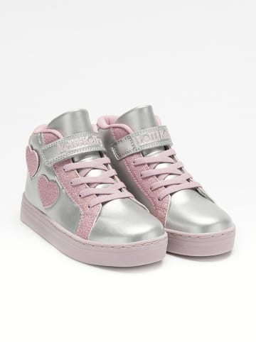 Sneakers "Miriam" zilverkleurig/lichtroze