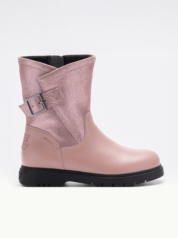 Leren boots "Justine" lichtroze