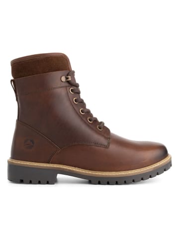 Leren boots "Langdets" bruin
