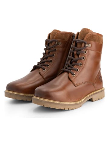 Leren boots "Larvik" lichtbruin