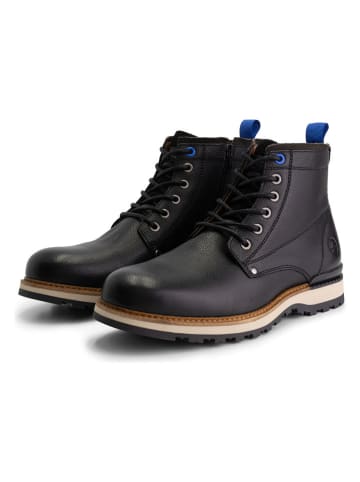 Leder-Boots "Malling" in Schwarz