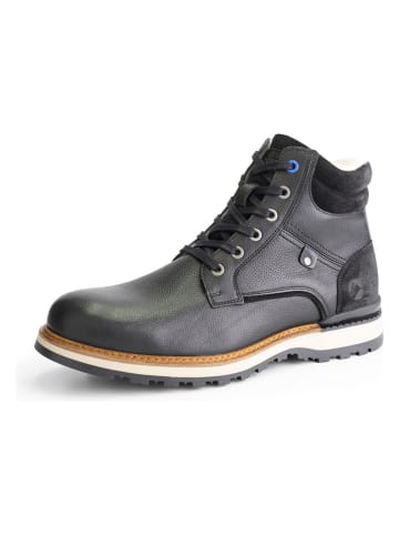 Leder-Boots "Sundby" in Schwarz