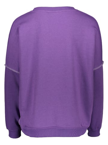 Sweatshirt "Love more" in Lila