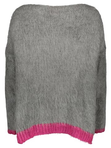 Trui "Heart" grijs/roze