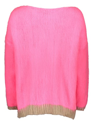 Kasjmieren trui "Star" roze/beige
