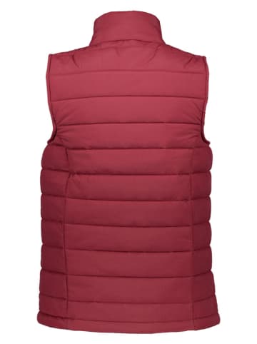 Doorgestikte bodywarmer rood
