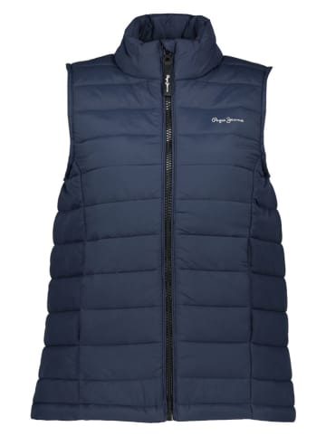 Doorgestikte bodywarmer donkerblauw