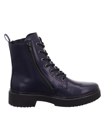 Leren boots "Angel" donkerblauw