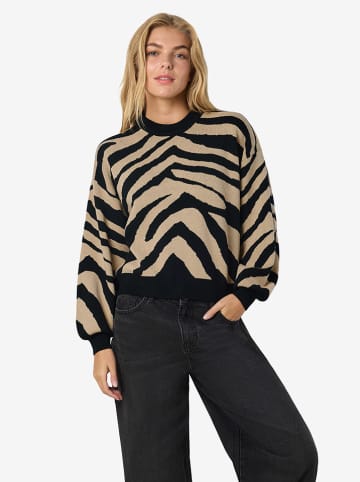Trui beige/zwart