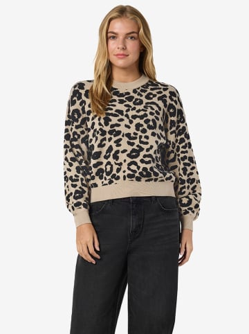 Sweter w kolorze beżowo-czarnym