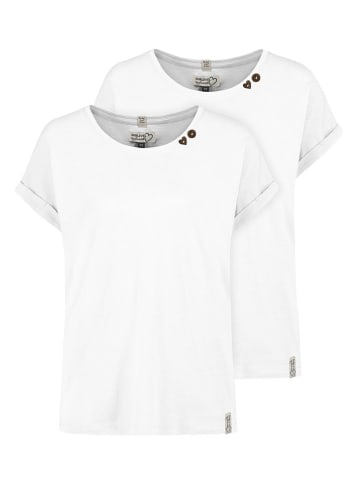 2er-Set: Shirts in Weiß