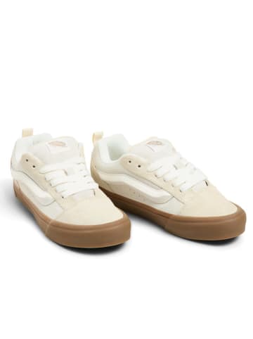 Skórzane sneakersy "Knu Skool" w kolorze beżowym