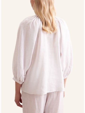 Leinen-Bluse in Weiß