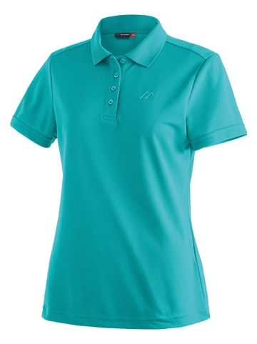 Funkcyjna koszulka polo "Ulrike" w kolorze turkusowym