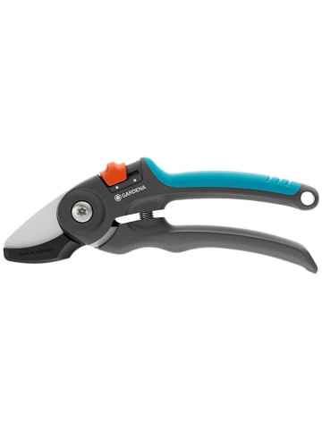 Gartenschere "PremiumCut - Trockenes Holz" in Schwarz/ Hellblau