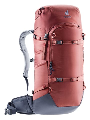 Schneeschuh-Rucksack "Rise 34+" in Hellbraun - (B)28 x (H)72 x (T)23 cm