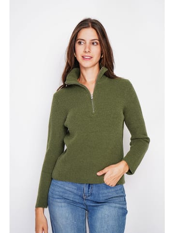 Sweter w kolorze khaki
