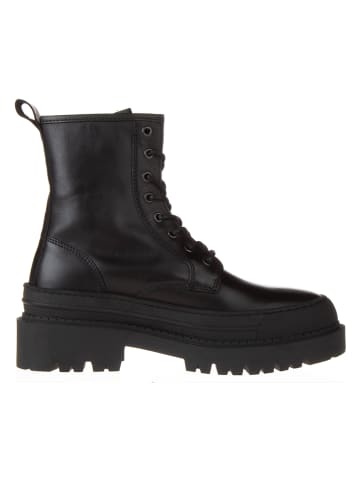 Leder-Boots in Schwarz
