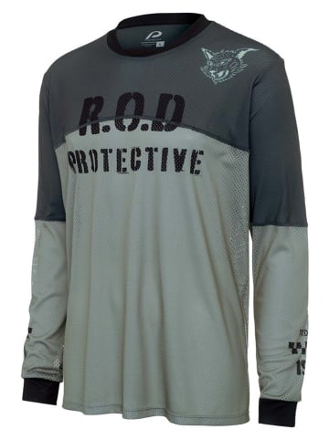 Fietslongsleeve "Monster Mash" groen
