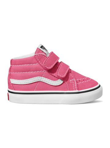 Skórzane sneakersy "Sk8-Mid Reissue V" w kolorze różowym