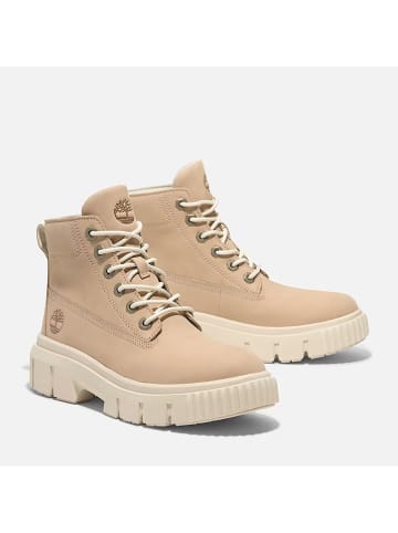 Leder-Boots "Greyfield Mid" in Beige