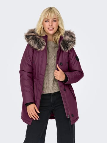 Parka w kolorze fioletowym