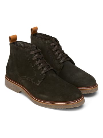 Leder-Schnürschuhe "Linus" in Braun