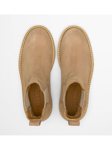 Leder-Chelsea-Boots "Phia" in Beige