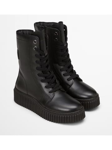 Leder-Boots "Bianca" in Schwarz
