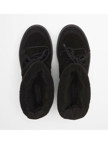 Leder-Winterboots "Pia" in Schwarz