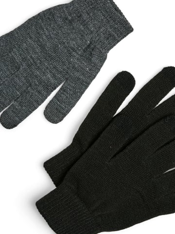 3er-Set: Fingerhandschuhe in Schwarz/ Grau